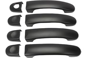 AUROLYNNE Door Handle Cover for T5 2003-2010 2011 2012 2013 2014 2015 T6 Cad Black 8pcs Set