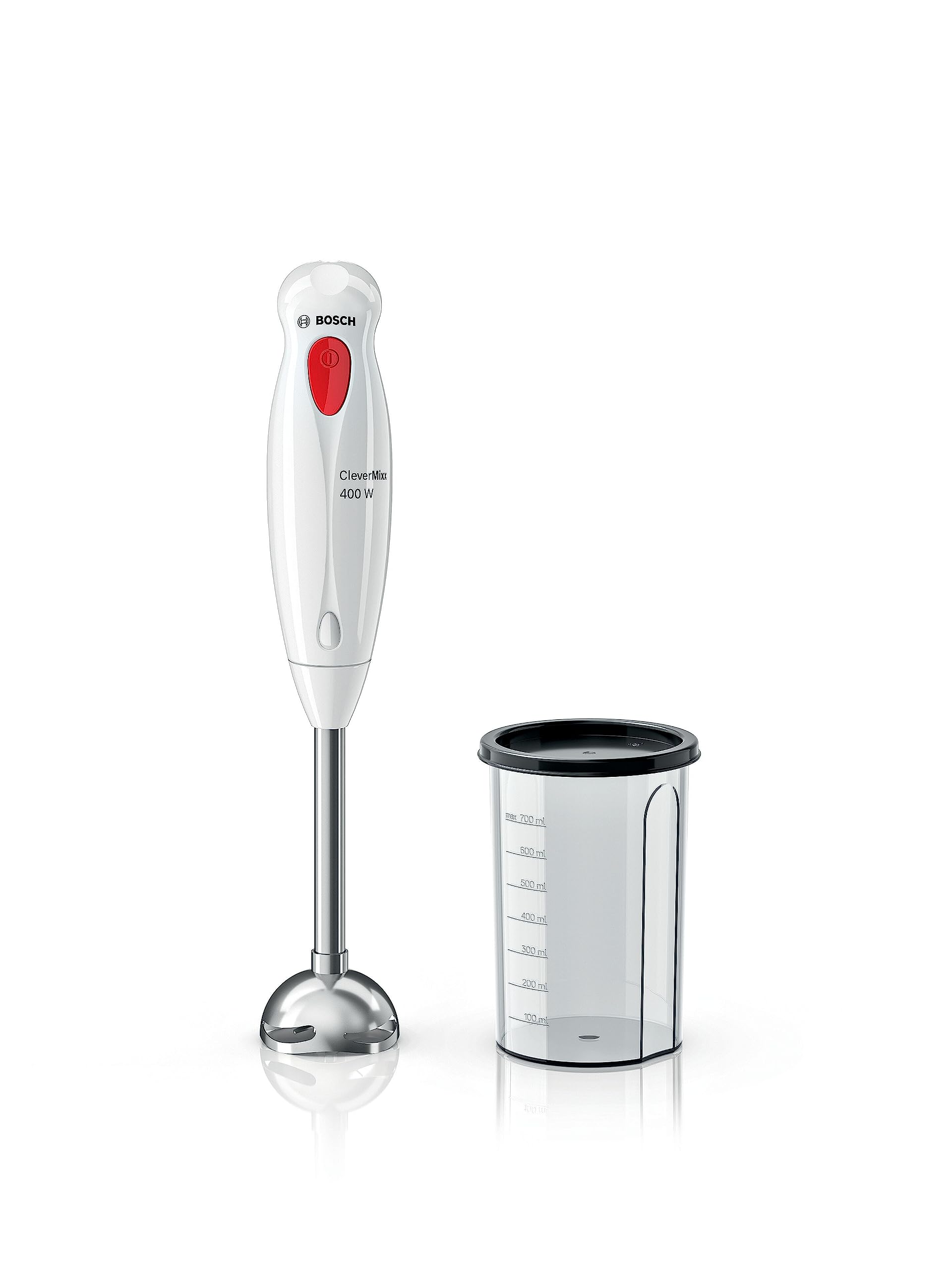 Bosch 400 Watts Steel Leg Hand Blender With Beaker (White) Ms1Wr1111I