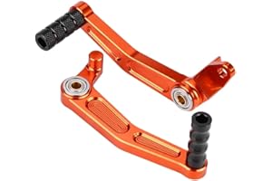 KSTE 2Pcs Orange Aluminium CNC Brake Gear Shift Pedal Compatible with KTM DUKE 125 200 390 13-14