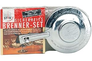 STYX Sicherheits-Brennerset Chrom, Ethanol, Einfarbig, 4009864067118