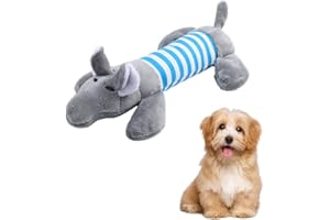 JYNVO Peluche para Perro (Elefante Rayado, 1 Pieza)