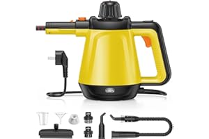 SOKTNEU Dampfreiniger, Mehrzweck-Dampfreiniger handgehalten für alles mit 9 Zubehörteilen, Dampfreiniger Boden, beseitigt Fett Küche Auto Fenster Sofa Dampfreiniger Polstermöbel, Gleb