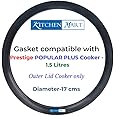 Kitchen Mart Gasket compatible with Prestige Popular Plus Pressure cooker (1.5 Liters)