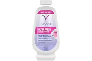 VAGISIL UltraFresh Intimate Powder for Daily Feminine Hygiene, Fresh Scent Deodorises & Prevents Odour, Talc-Free, 100 g