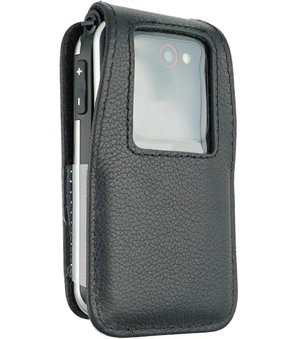 Caseroxx Borsa Pelle Con Clip Da Cintura Per Gigaset E630 / E630HX / R650H Pro – Vera Pelle, Finestra Per Display, Protezione Elegante Per Il Tuo Telefono