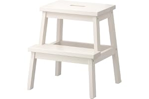 IKEA BEKVAM Home Indoor Solidwood Step Stool (White)