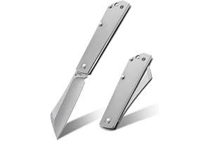 KeyUnity Coltello pieghevole piccolo KK03L Coltello a lama fissa, coltello tascabile EDC in acciaio inossidabile per uomo e donna