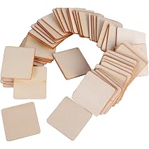 300 Holzscheiben Zum Bemalen – 2,5x2,5 Cm, Blanko Für DIY & Basteln