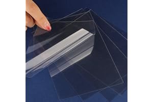 CYFUN DESIGN Heat Resistant Clear Acetate Sheets for Making Shaker Windows 5PCS/Sets Transparent Plastic Sheets for DIY Scrapbooking Handmade Shaker Cards Album Photo Frame Accessories 8.5x11inch