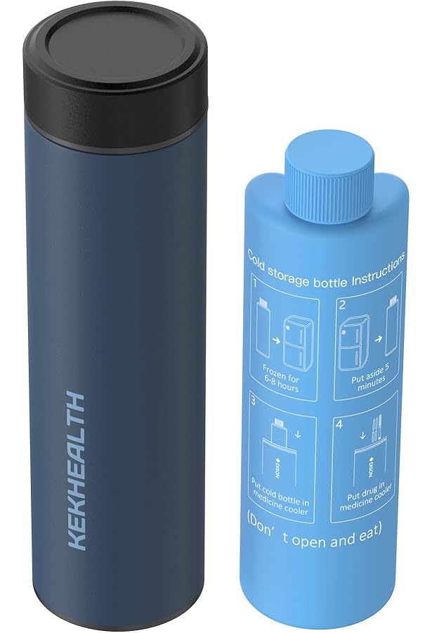 Nevera Medicamentos Portatil Leng Ke Paquetes De Hielo Aprobados Por La TSA, 2 Unidades Caja Isotermica