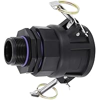 REKUBIK IBC Adapter 2" Camlock Dose - Reduzierung Außengewinde Größe 1" AG