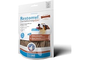 INNOVET Restomyl Dentalbones Mini per Cani di Piccola Taglia e Toy - Supporto Nutrizionale, Migliora l'Alito e Aiuta a Controllare la Formazione di Placca e Tartaro - Pratici Ossetti Masticabili