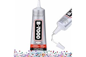 ALECPEA B-7000 Super Adhesive Glue - 110ml/3.7oz (1 Pack) - Industrial Strength B7000 Glues Paste for Rhinestones Crafts, Clothes Shoes, Fabric, Jewelry Making, Cell Phones, Tablet, Wood, Rubber, Leather