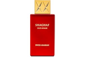 Swiss Arabian Shaghaf Oud Ahmar EDP spray dla obu płci, owocowy, pudrowy, kwiatowy zapach, luksusowy osobisty zapach - czarująca mieszanka arabskich perfum - 75 ml