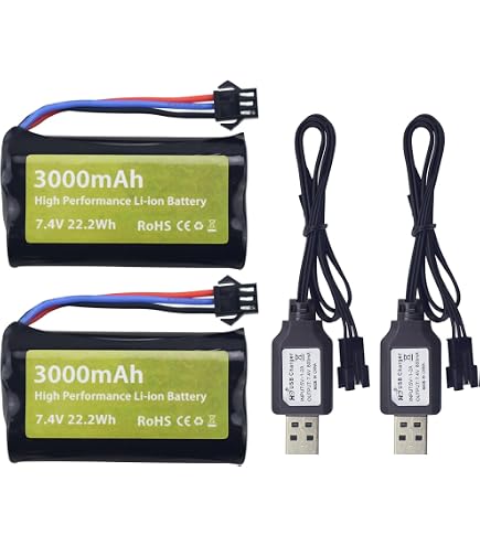 thumbnail image 2 of MOONZON 2PCS 7.4V 35C 1500mAh SM-2P Plug Lithium Battery With T Plug Odamiya Plug... 2 of 13