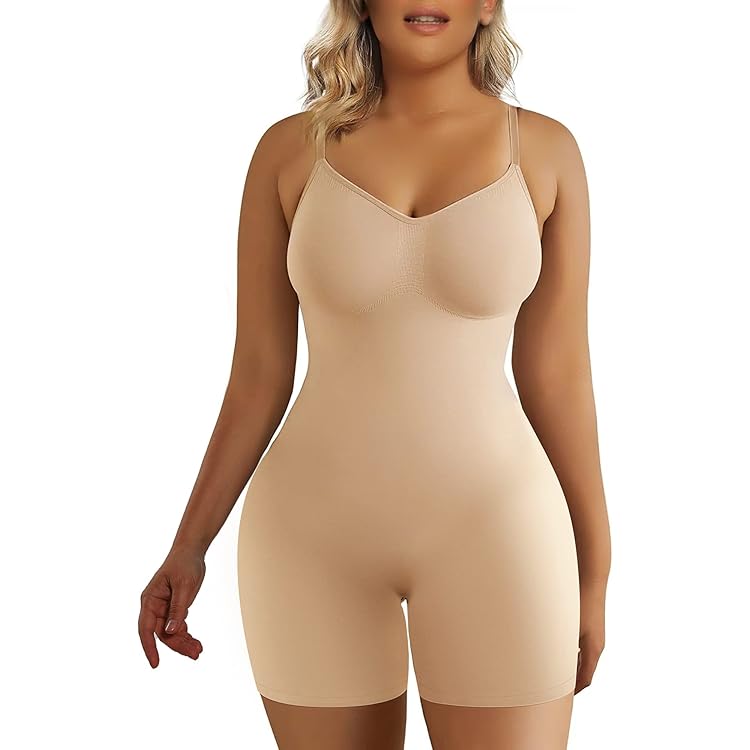 SIMIYA Buikweg-onderbroek voor dames, hoge taille, shapewear, naadloze korsetbroek met pijpen, figuurvormende korsetbroek, katoen, ondergoed, broek onder jurk, korte shorts (beige, 3XL), zwart/beige