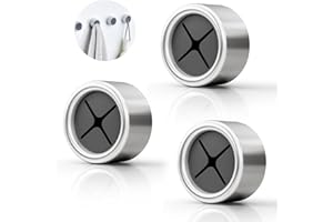 Coolon Geschirrtuchhalter,3 Stück Selbstklebender Handtuchhalter,Starke Viskosität ABS Handtuchhaken Runden Handtuchklemme Tuchhaken für Bad, Küche und Haushalt