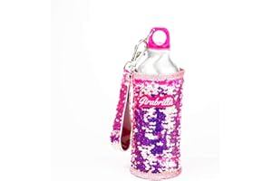 Girabrilla- Nice Group Eco Bottle 24h Pink/Glossy Magenta 500 ml-Bottiglia Ecologica in Alluminio con Un Scintillante Rivestimento Rimovibile di paillettes-02534B, 02534B