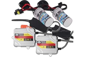Eseastar H7 HID Conversion Kit with 2 6000K Xenon White Bulbs and 2 35W 12V Ballasts