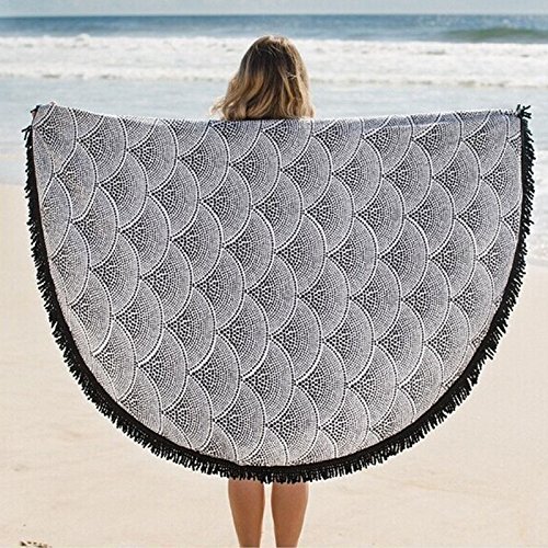 lzn 150cm Runder Strandtuch Yoga Matte Tapestry - 6