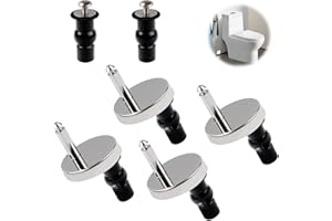 CYZBL Zawiasy zamienne do deski sedesowej ze stali nierdzewnej, 6 sztuk, mocowanie do deski sedesowej, ze stali nierdzewnej, zawiasy do deski sedesowej z mocowaniem, zawiasy do deski sedesowej, domu, hotelu