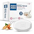 Mee Mee Nourishing Baby Soap for Bath Bar with 100% Natural Almond Oil & Milk Extract, Dermatologically Tested for Soft Baby Skin, 75 Gram