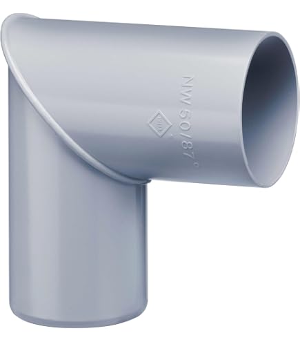 Connettore Per Pluviali INEFA 75 Mm | Marrone Scuro | PVC-U Resistente | Facile Montaggio A Innesto
