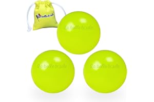 La belle boule® | 3 Cochonnets fluorescents en Résine Haute Visibilité Pour Pétanque + Pochette – Boule de Pétanque, Cochonnet Lumineux, tillbehör Pétanque Intérieur eller Extérieur