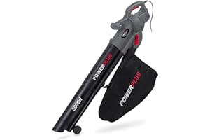 POWER PLUS Varo y Kreator. SOPLADOR/ASPIRADOR DE HOJAS, a traves de cable electrico, 3000W, gris