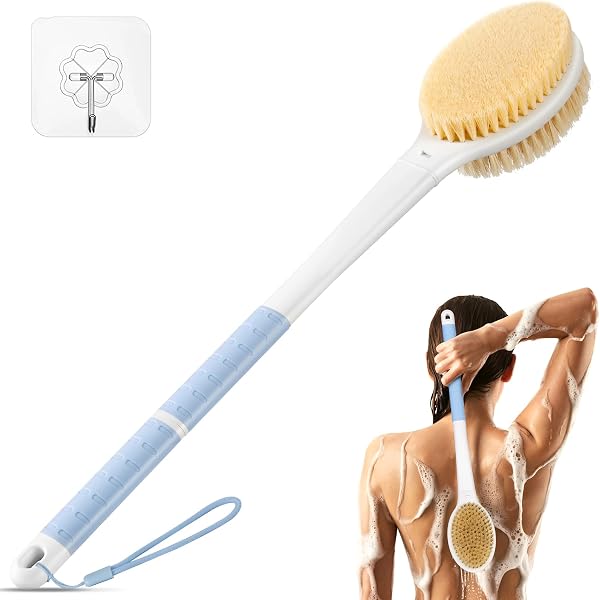 Homecraft Long Handle Bathing Brush – Körperbürste Mit Langem Stiel, Weichen Borsten, Für Alle Hauttypen, Farbe Blau
