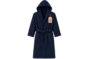 Leonardo Home - accappatoio uomo donna 100% cotone - accappatoio con Cappuccio in morbida spugna 100% cotone.