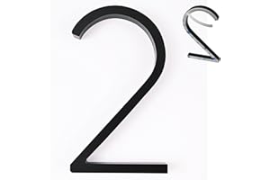 nanlyiau número de casa números casa exterior negro adhesivo 5in numeros casa exterior modernos 3d Número de buzón numeros casa exterior Producción de acrílico(negro 2)