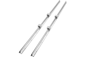 VEVOR Linear Guide Rail Set, SBR20 1500mm, 2 PCS 59 in/1500 mm SBR20 Guide Rails and 4 PCS SBR20UU Slide Blocks, Linear Rails and Bearings Kit for Automated Machines DIY Project CNC Router Machines