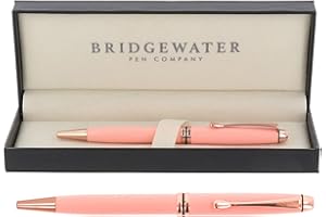 Bridgewater Pen Company Ladies Executive Ball Point Pen Collection, Boxed & Sleeved (Winchester, Gloss Pink)