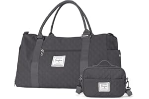 HYC00 Bolsa de Gimnasia Womens Mens con Compartimento de Zapatos y Pocket Wet,Bolsa Travel Duffel para avión,Sport Gym Tote Bags,Weekend Bolsa pernocte Llevar en Bolsa Hospital Holdalls