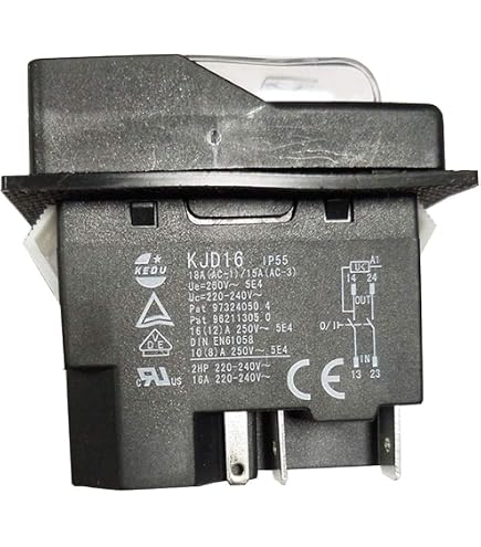Kedu Hy15 250v 5e4 Ip50,Interruptores De Encendido Y Apagado,Interruptor De Botón Eléctrico Para