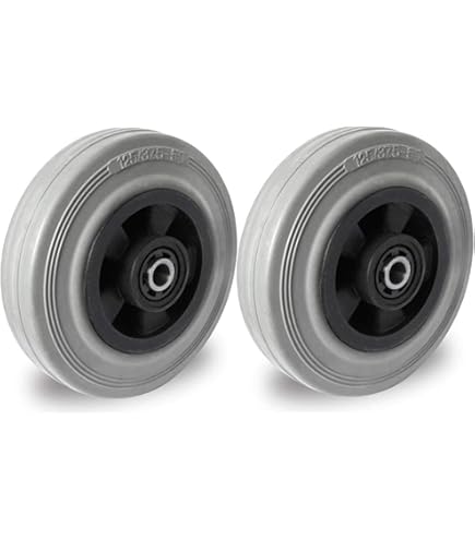 Roulettes De Transport En Caoutchouc Plein 180 Mm Avec Kit