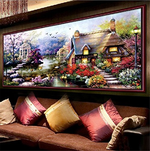 Labellevie Kreuzstich Stickerei DIY Handarbeit Stickpackung Set 65 * 40cm - 2