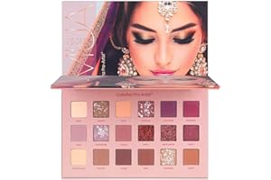 Palette de fards à paupières 18 couleurs Matt Shimmer Glitter Fard paupières hautement pigmenté Maquillage Fard paupières imperméable Yeux maquillage Fard Palette paillettes Palette fard Shimmer