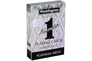 Waddingtons Number 1 Platinum Playing Cards Game, Sleek Foil Design Deck of Cards, Ideal for Snap, Poker and a Ideal Travel Companion, Gift and Toy for Ages 6 Plus