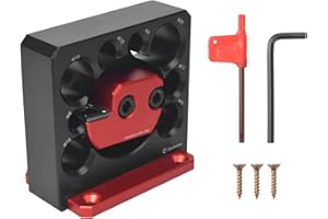 Pumwoy Adjustable Dowel Maker Jig 8 Holes 8-20mm, Electric Drill Milling Dowel Round Rod Auxiliary Tool, Woodworking Doweling Maker, Dowel Cutter Dowel Plate for Softwood and Hardwood