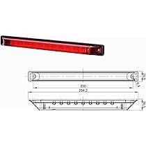 Luce Terza Stop A LED 28 Luci - Barra Rossa 13,6 Pollici Per Auto, Camion E SUV - Foto 7