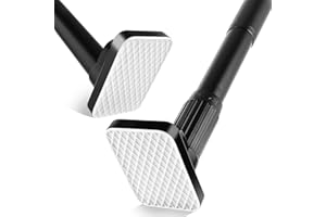 JICUIGE Heavy Duty Tension Pole - 33mm Steel Clothes Rail & Curtain Rod 110-200cm, No Drill Telescopic Pole, Supports 80kg,Multi-Purpose for Drying, Hanging, Bathroom, Kitchen, Wardrobe