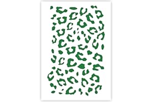 QBIX Stencil pelle di leopardo - Motivo leopardo - Motivo pantera - Stencil modello - Formato A5 - Stencil riutilizzabile per bambini fai-da-te per pittura, cottura, artigianato, parete, mobili