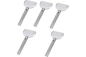 BuxiuGK 5 Stück Tubenquetscher Metall Tubenpresse Tubenschlüssel Zahnpasta Squeezer Tubenquetscher für Haargel Handcreme