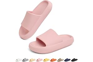 Geweo Ciabatte Doccia Donna Uomo Casa Estive Antiscivolo Pantofole Fondo Scarpe Aperte Carino Traspirante Unisex Bagno Massaggio Sandalo Spiaggia Piscina Morbido