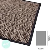 Bambú / Poliester D\'CASA Alfombra Bambú 120x180 Boho