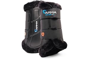 Shires Arma Air Motion SupaFleece Brushing Boots - Black or Brown Full Black