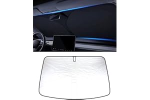 KKTR-CAR Tesla Pare-Soleil Modèle Y Accessoires Toit en Verre Pare-Soleil Toit Arrière Pare-Soleil Compatible pour Tesla Model Y 2021+ (Pare-Soleil Avant)