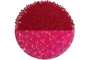 trendfinding 100 g de granulés retenant l'eau Rose-Rouge Pink, granulométrie 3.5-4 mm, décoration pour Fleurs et Plantes, 10 litres très économique, Utilisation Polyvalente